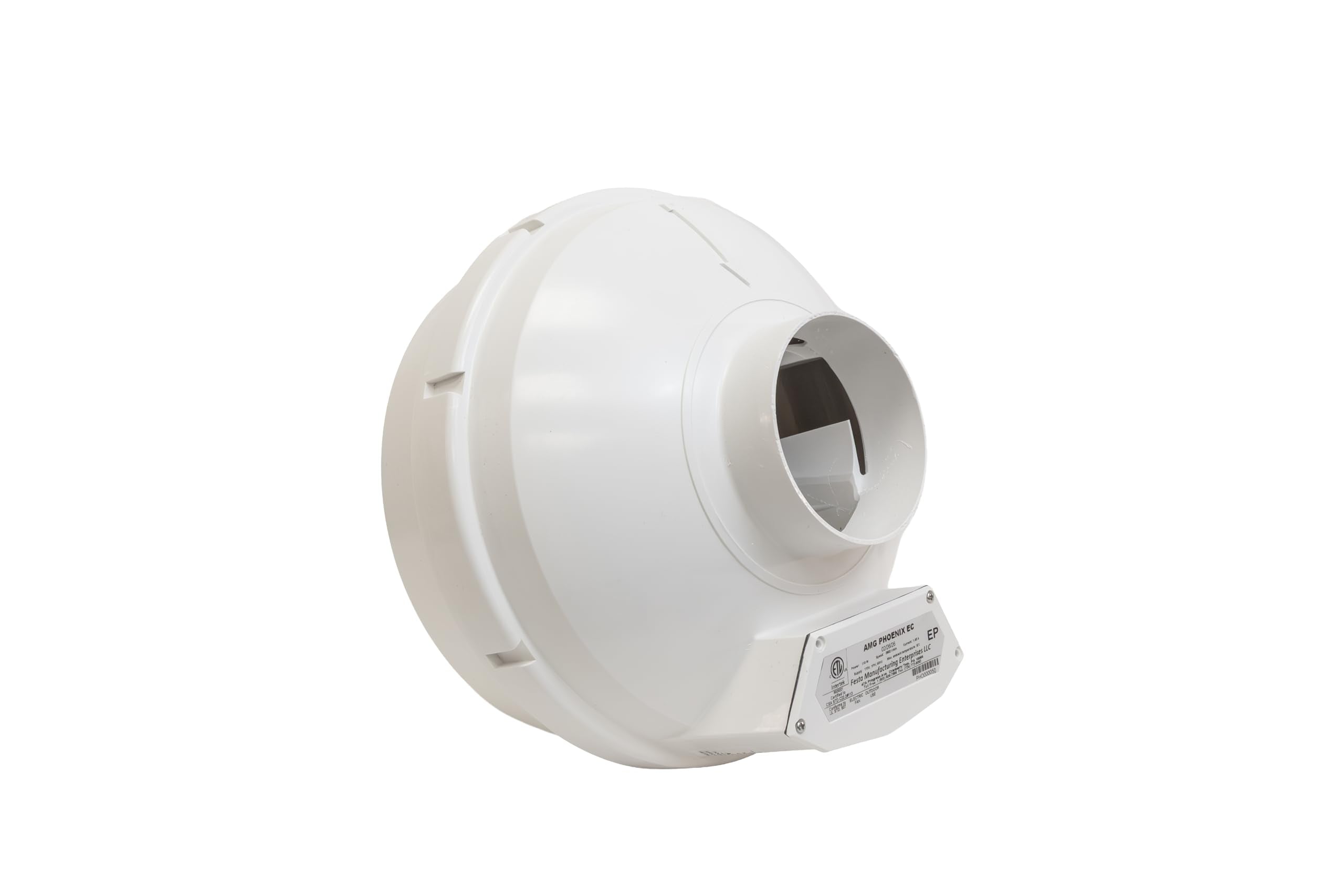 Festa AMG Surge EC Radon Fan – 3“ Installation Kit - Quiet and Energy Efficient Radon Mitigation Inline Fans – High Performance 3” Duct Fan