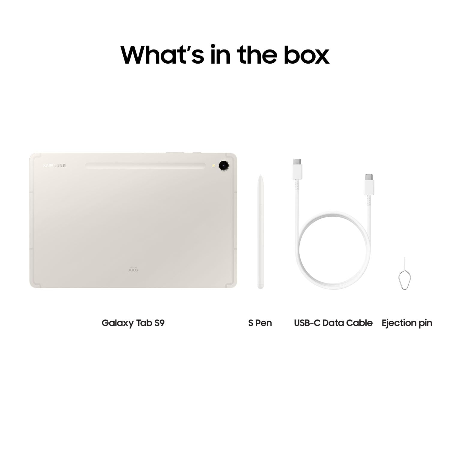 Samsung Galaxy Tab S9 11” 128GB WiFi 7 Android AI Tablet, Snapdragon 8 Gen 2, AMOLED Display, IP68 Durable & Slim Design, S Pen Included, Long Battery, Auto Focus Camera, US Version, Beige