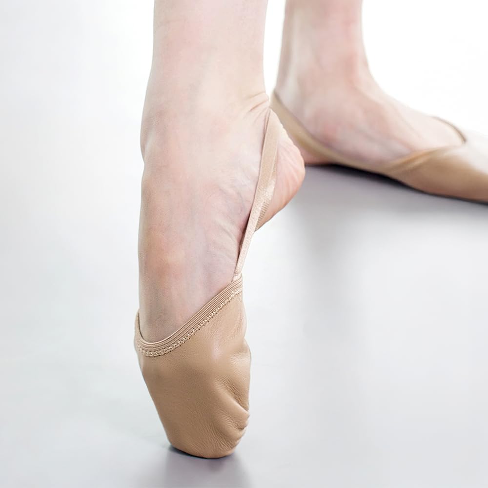 Stelle Leather Half Soles Dance Shoes Womens Lyrical Pirouette Turners Dance Shoes for Turning (Girls/Boys/Men/Adult)