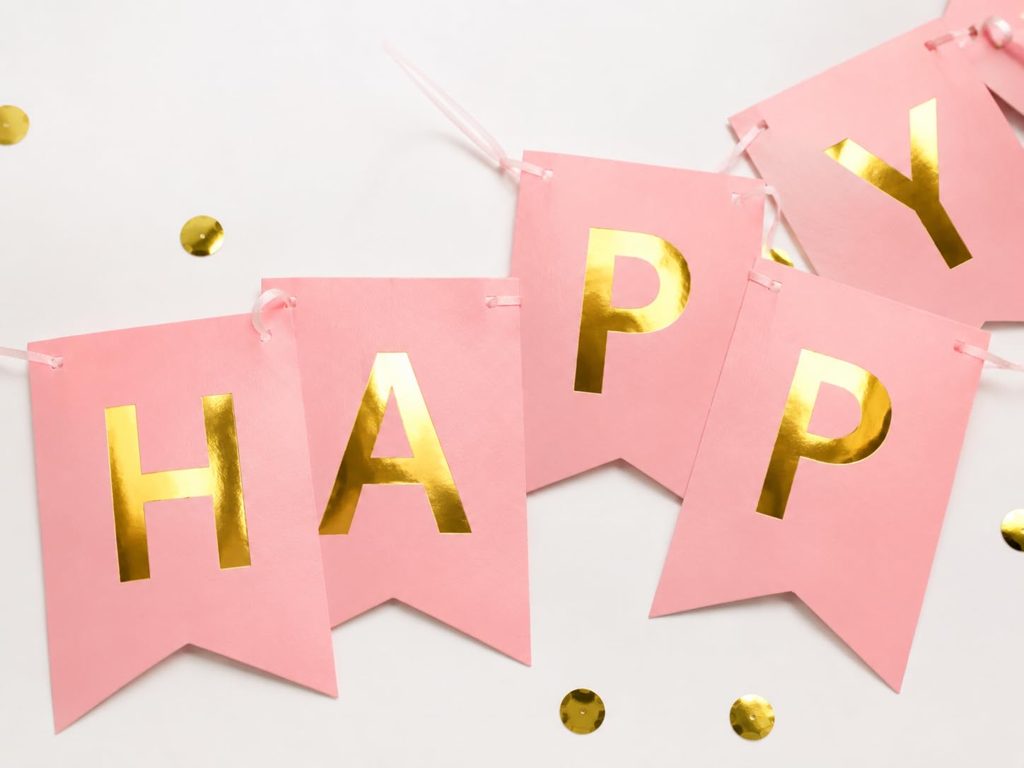 Letjolt Mint Blue Happy Birthday Banner Party Signs 13 Pcs | Supplies for Birthday Party Decorations Nursery Decor