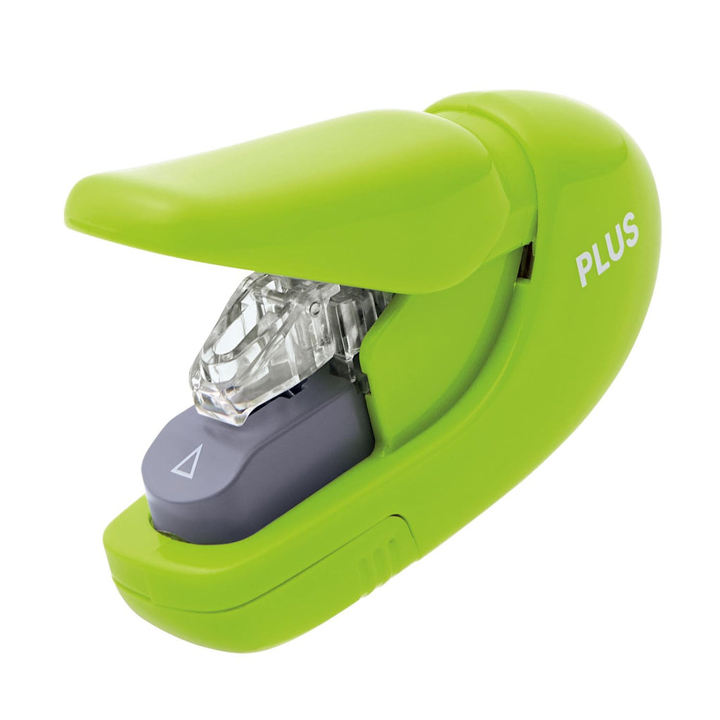 Plus Paper Clinch Compact Staple-Free Stapler, Blue Turquoise