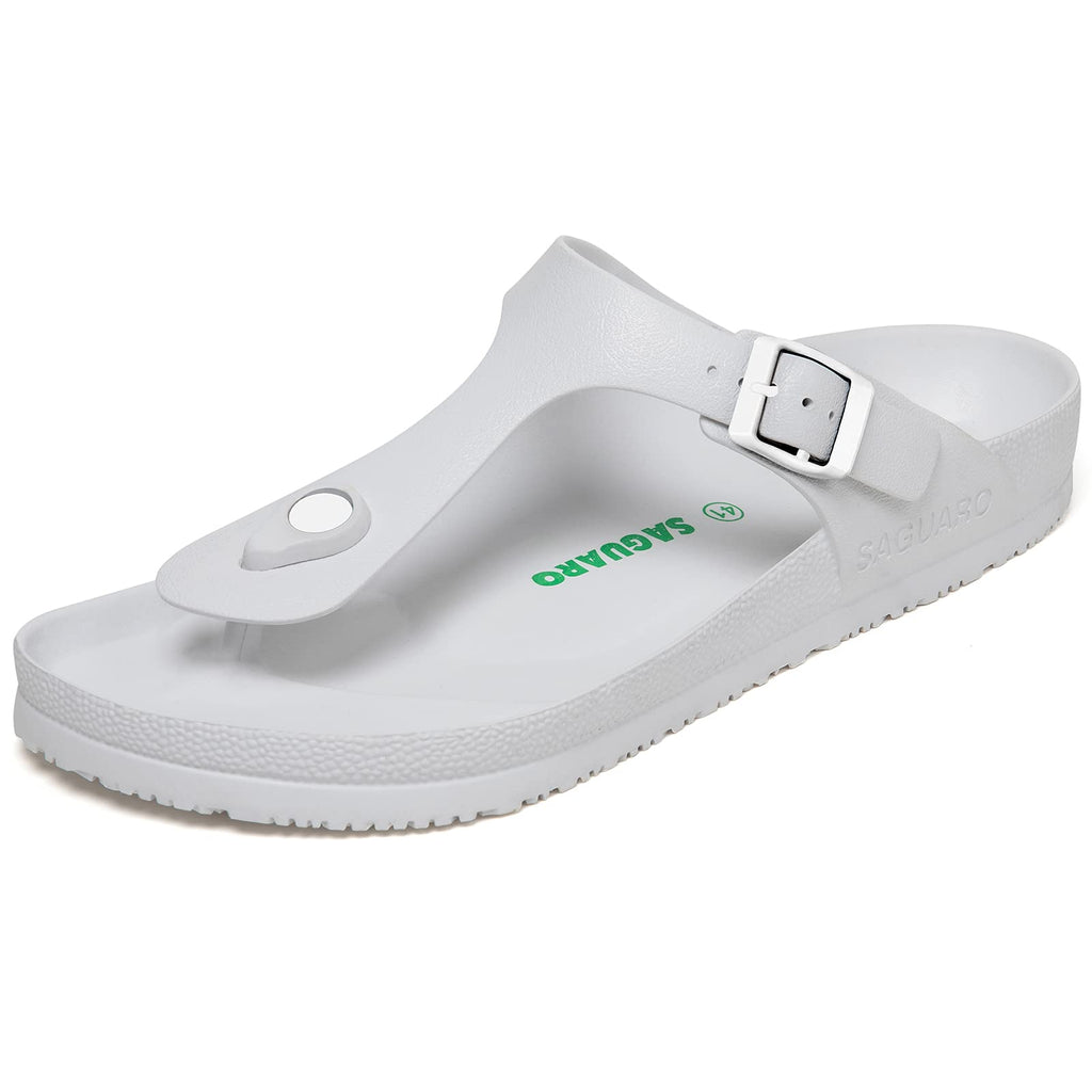 SAGUARO Men's Women's Comfort Double Buckle Sandals Lightweight Adjustable EVA Sandals with Rubble Sole