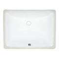 MSI 17.0” (L) x 14.125” (W) x 7.75” (H) Oval Porcelain Ceramic Undermount Bathroom Vanity Vessel Sink, White
