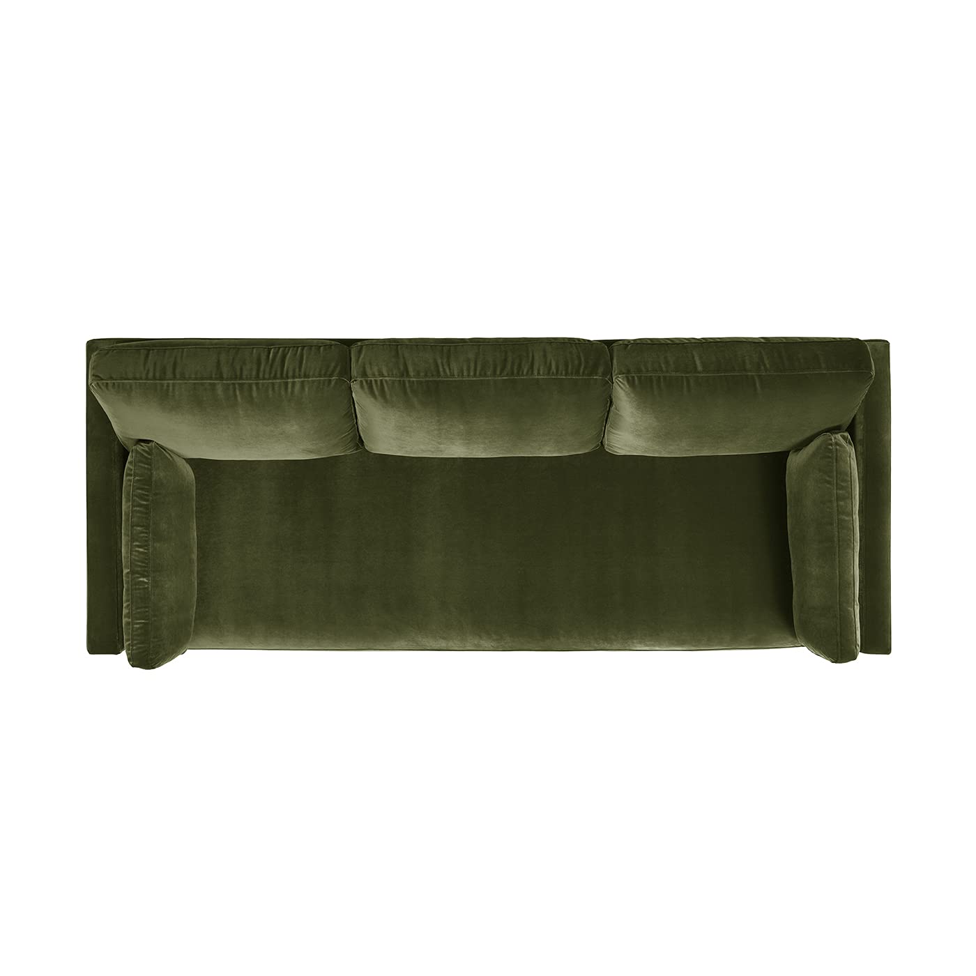 Jennifer Taylor Home Knox 84" Modern Farmhouse Performance Velvet Fabric Living Room Sofa Couch in Burnt Orange