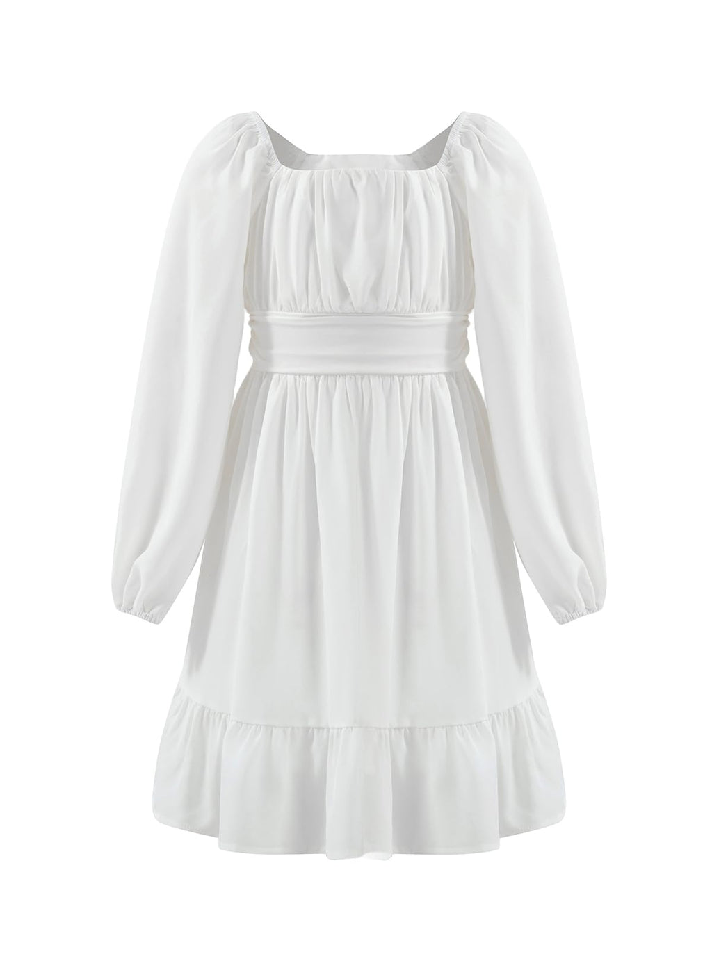 blibean Girls Fall Long Leeve Tie Back Dress Size 6-15 Years