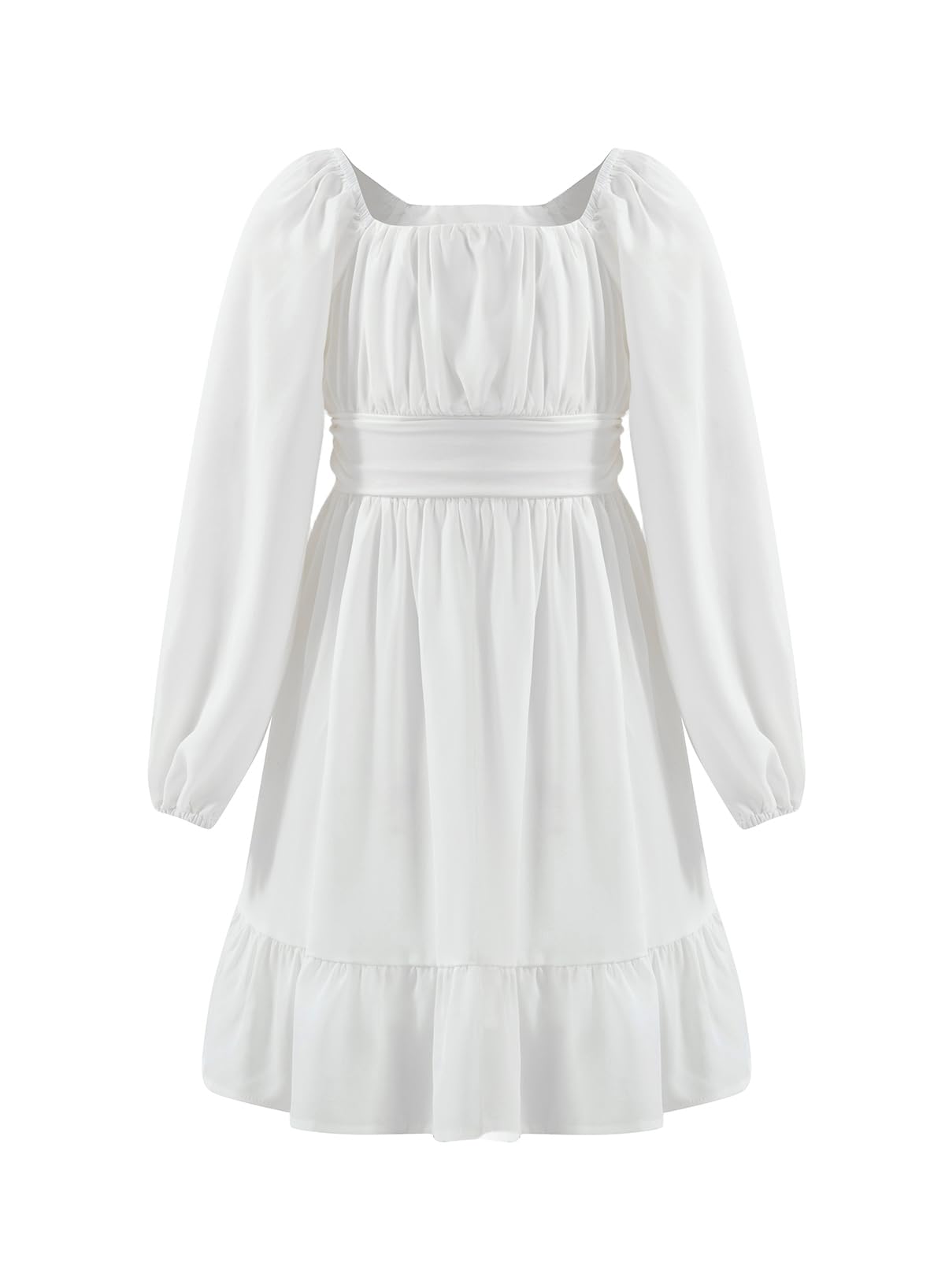 blibean Girls Fall Long Leeve Tie Back Dress Size 6-15 Years