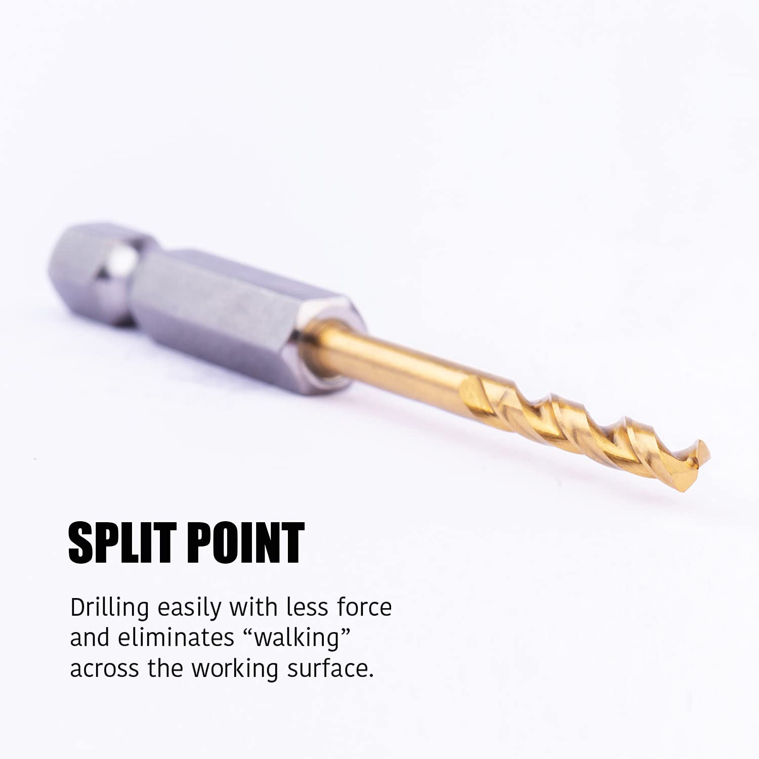 JEFE HEX 1/4-20 UNC Hex Shank Taps for Metal | MRO & Industrial Use | Quick-Change | Impact Driver (5pcs)