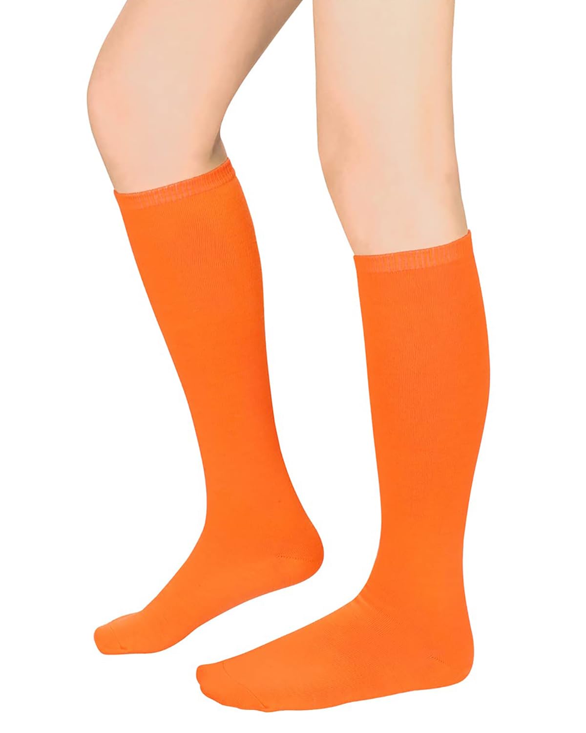 Century Star Knee High Striped Socks for Women - Long Thin Tube Sports Thigh High Socks Tall Stockings