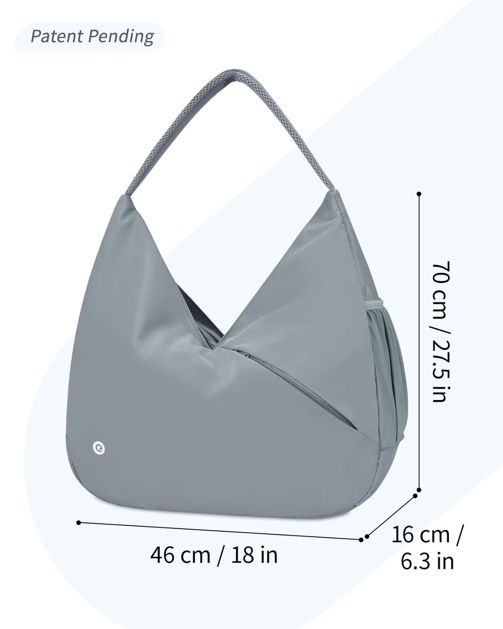 Ceneda Large Gym Bag for Women with Hidden Yoga Mat Holder & Shoe Compartment & Wet Pocket, Sports Duffle Bag for Travel