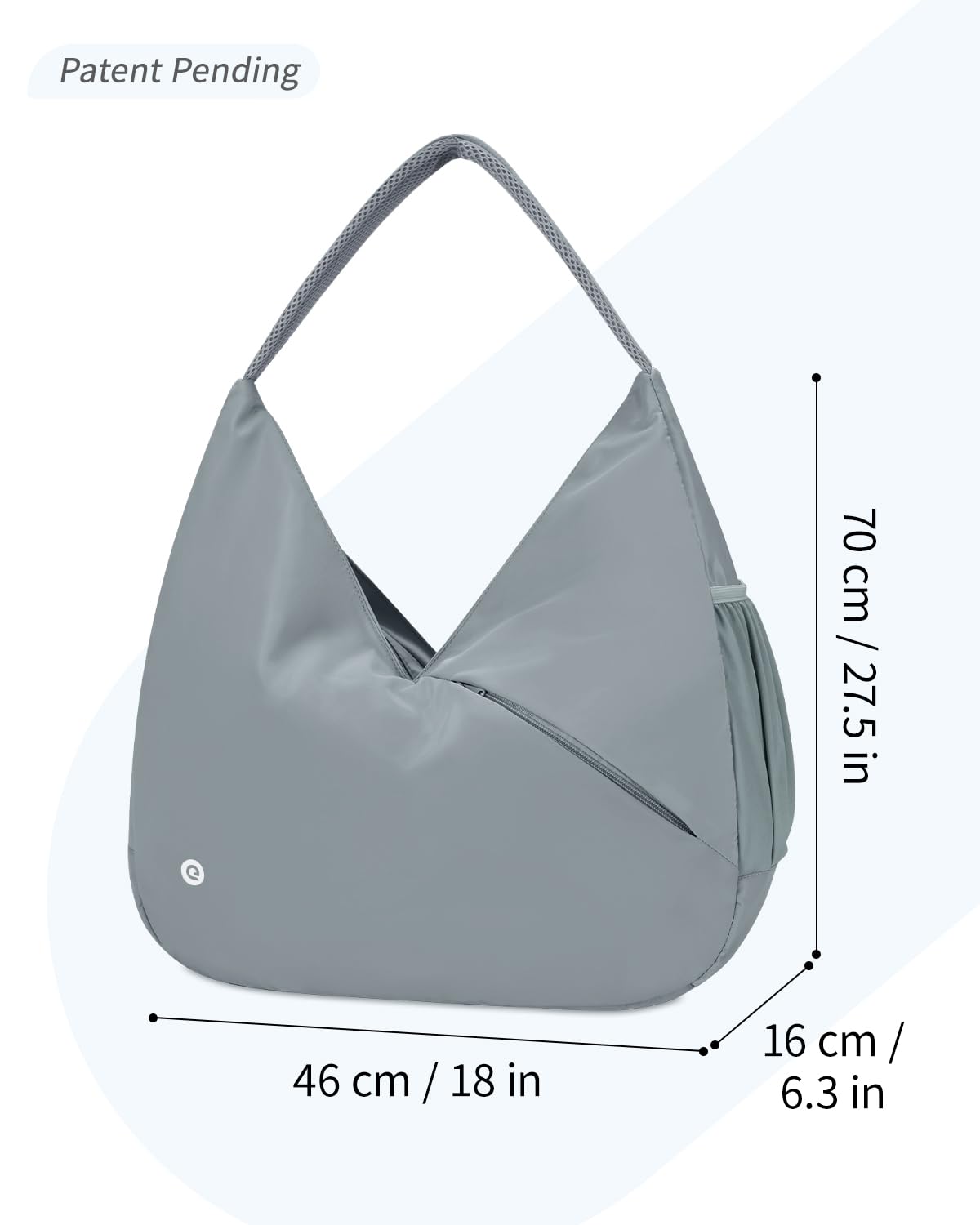 Ceneda Large Gym Bag for Women with Hidden Yoga Mat Holder & Shoe Compartment & Wet Pocket, Sports Duffle Bag for Travel