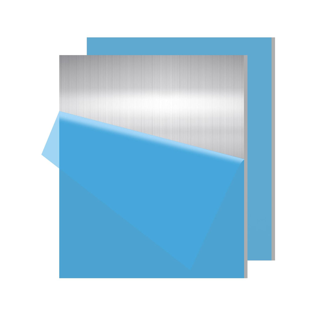 5PCS 6061 Aluminum Sheet Metal 1/4" x 4" x 4", Aluminum Plates Covered with Protective Film, Heat Treatable Aluminum Flat Bar for DIY Craft, Industry