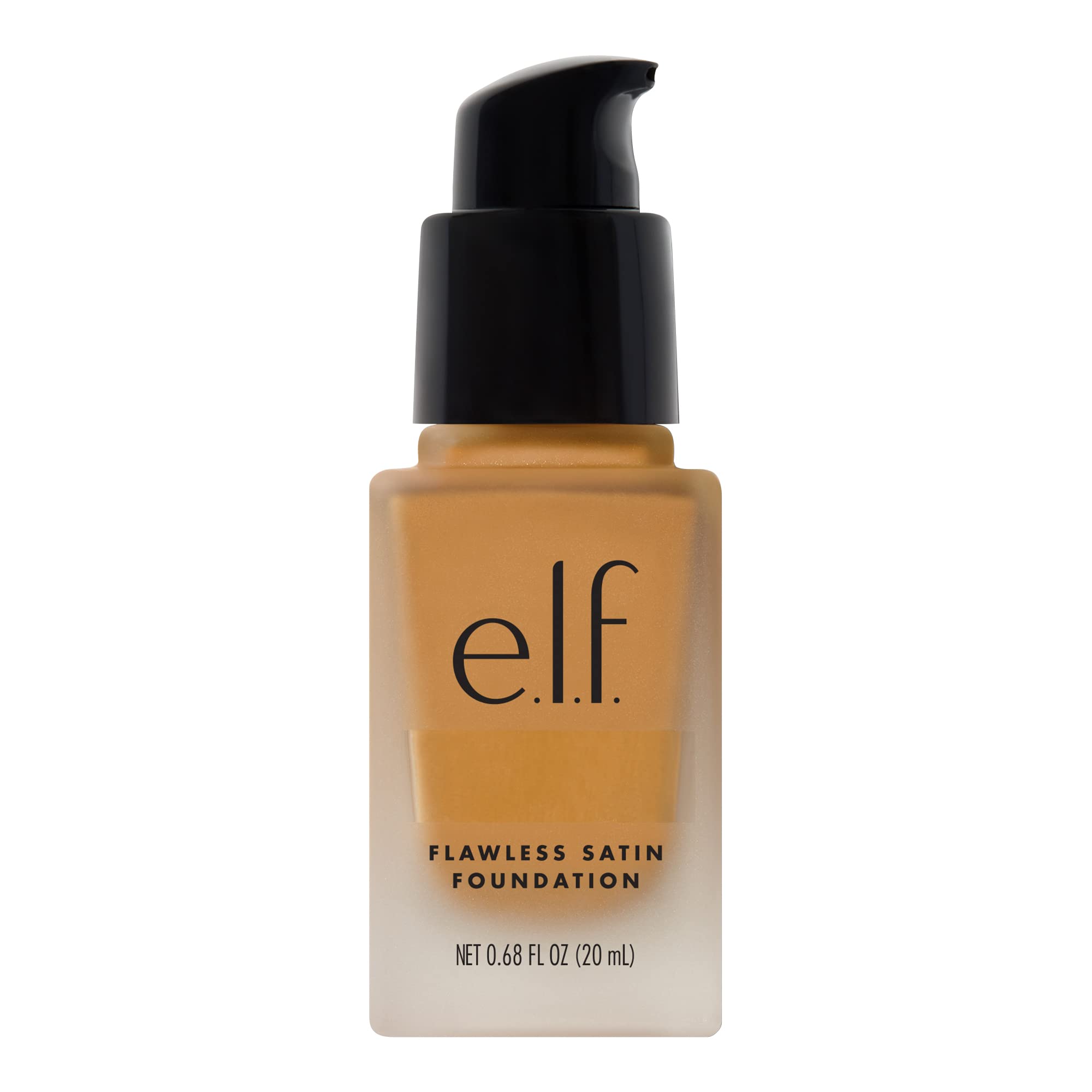 e.l.f. Flawless Satin Foundation, Lightweight & Medium Coverage, Semi-Matte Finish, Vegan & Cruelty-Free, Alabaster, 0.68 Fl Oz (20mL)