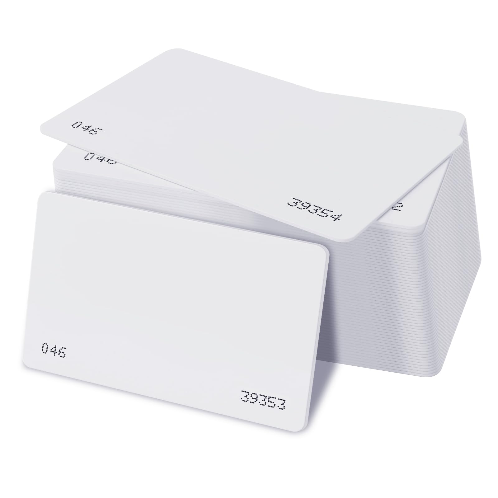 50pcs26 Bit Proximity CR80 Cards, Weigand Prox Blank Printable Swipe Cards Compatable with ISOProx 1386 1326 H10301 Format Readers. Works with The vast Majority of Access Control Systems