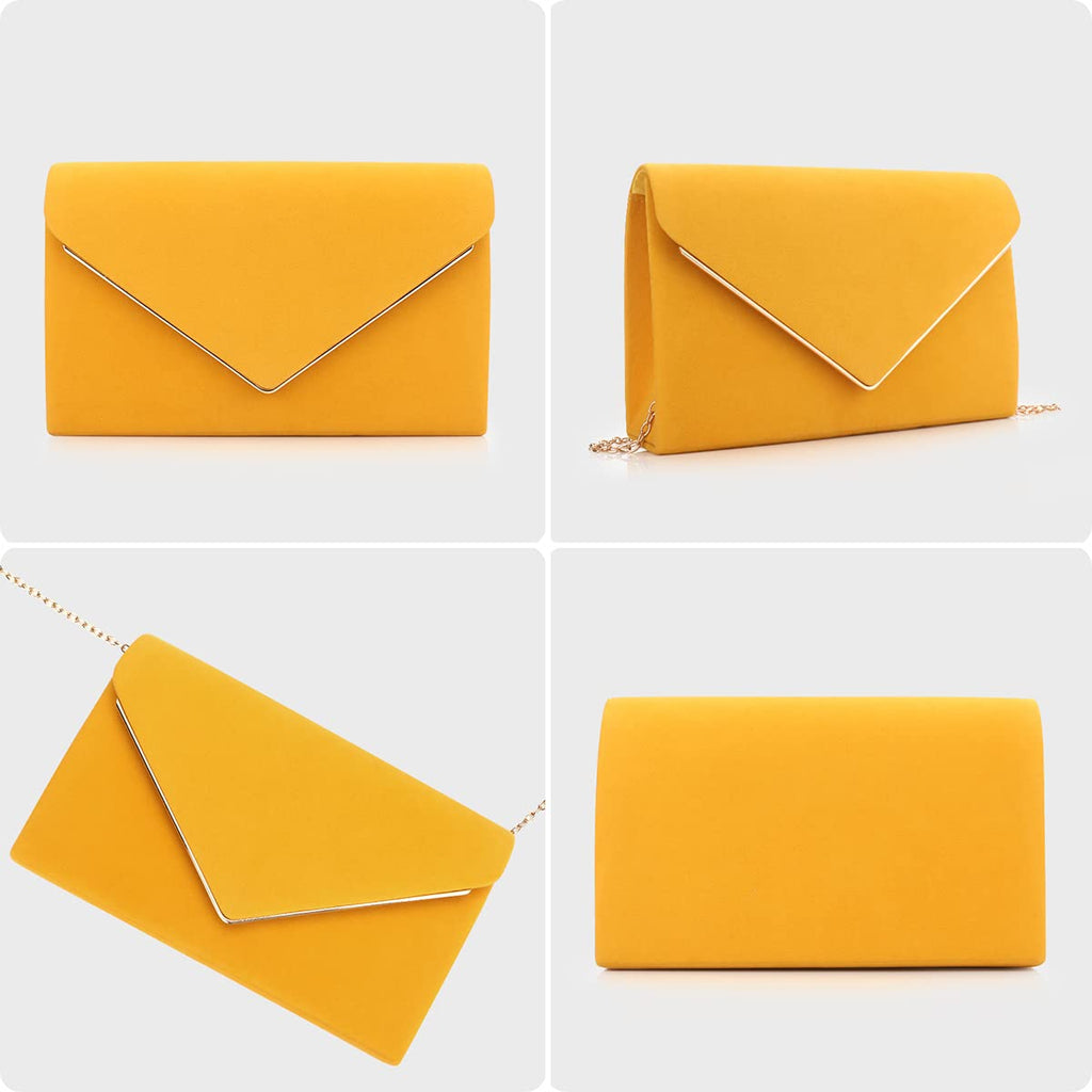 BBjinronjy Clutch Purse for Women Evening Bags Handbags for Wedding Party Cocktail Prom Faux Suede Crossbody Shoulder Bag