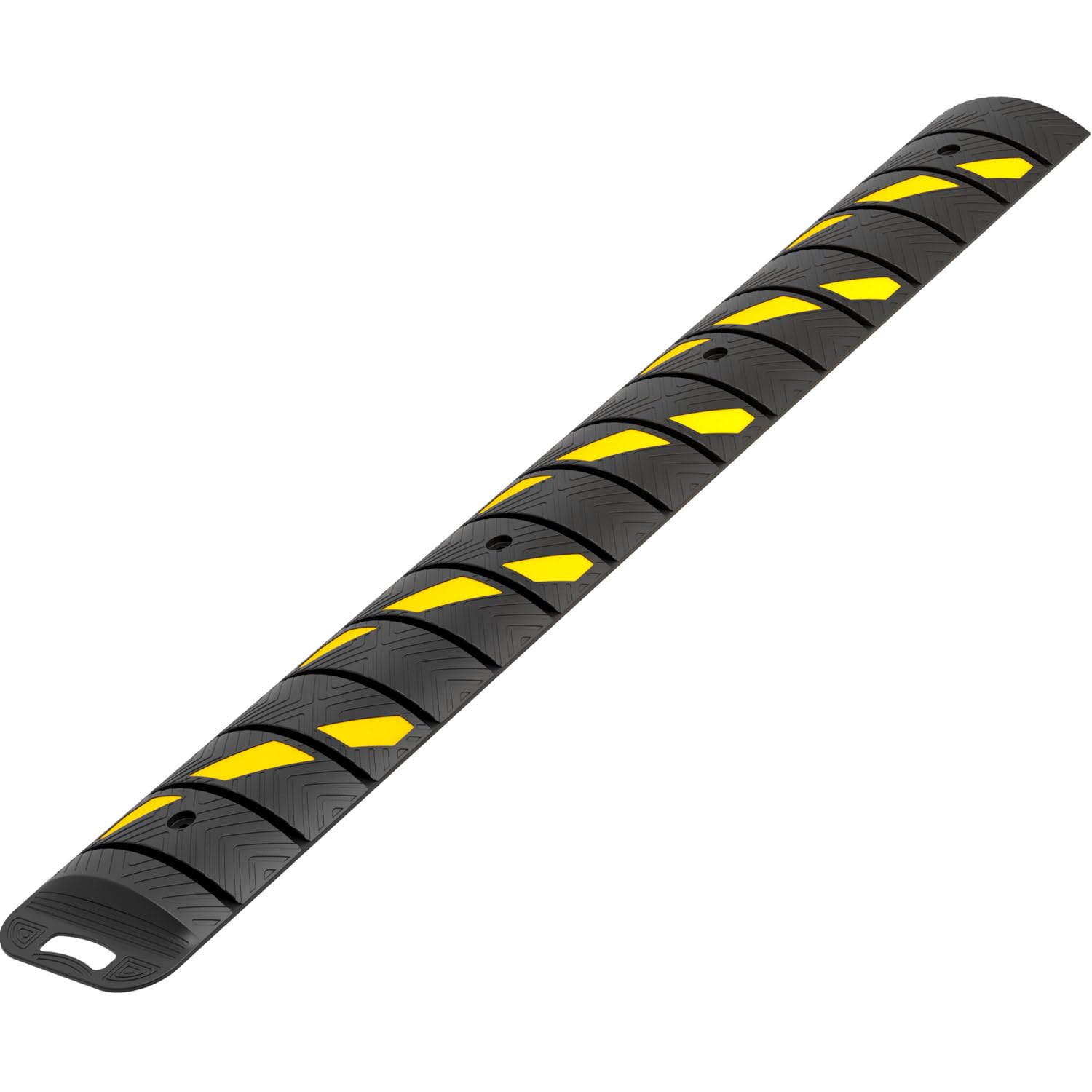 72" x 10" x 2" inch Portable Speed Bump Hump, 6' Feet Durable Collapsible Road Safety Bumps, Vehicles Hump Bumps for Asphalt Concrete Gravel Garage Driveway Roads Parking (72" Curlable Bump)