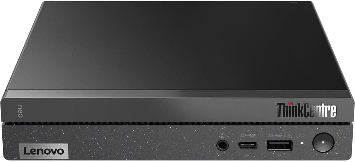 Lenovo ThinkCentre neo 50q Gen 4 Tiny Desktop Computer, Intel Core i5-13420H 2.1GHz, 16GB RAM, 256GB SSD, Windows 11 Pro, Black