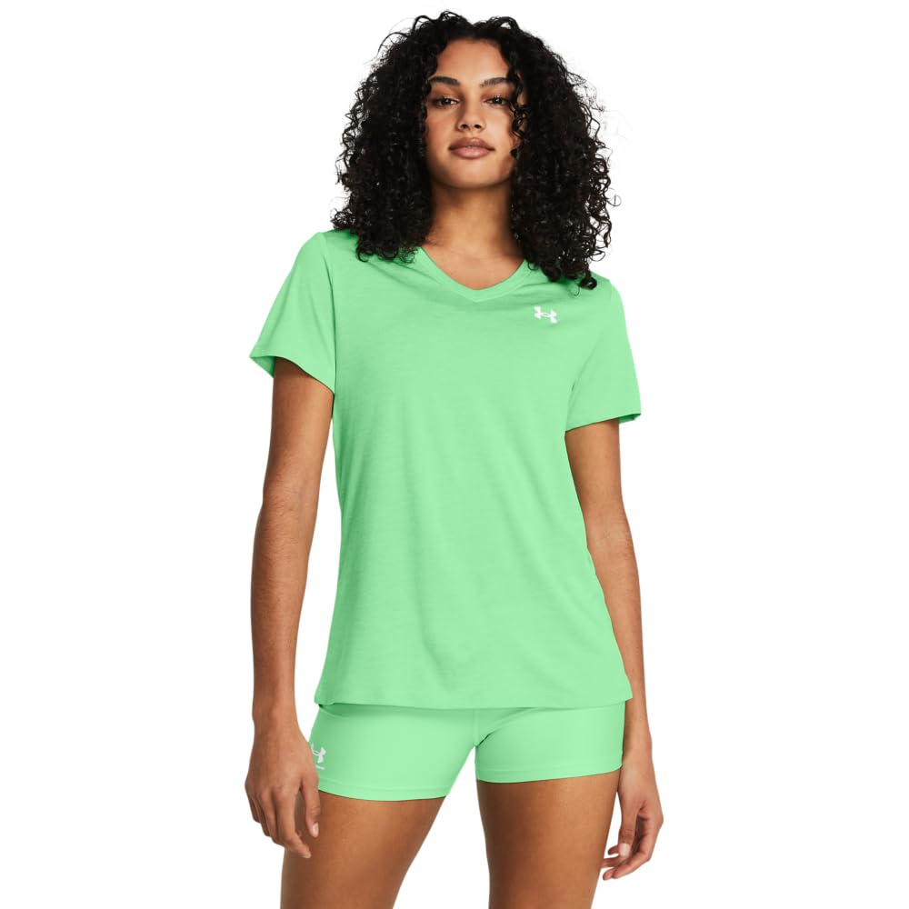 Under Armour Women's Tech Twist V Neck Short Sleeve T-Shirt