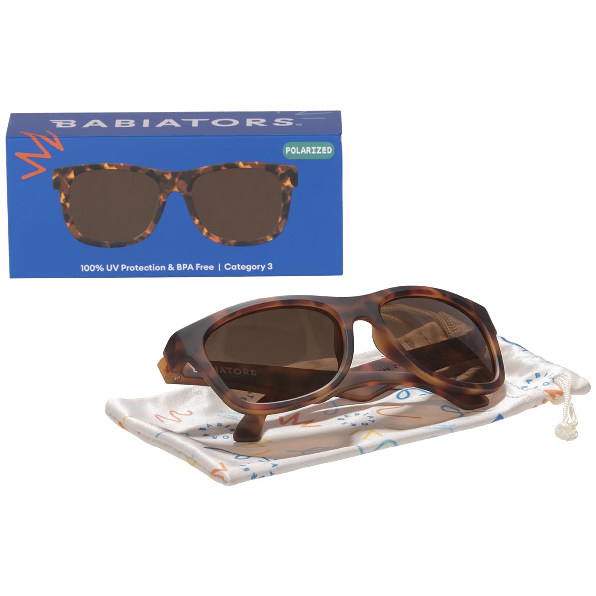 Babiators Original Navigator Baby & Toddler Sunglasses | 100% UV Protection, Shatter-Resistant, Flexible Rubber Frames