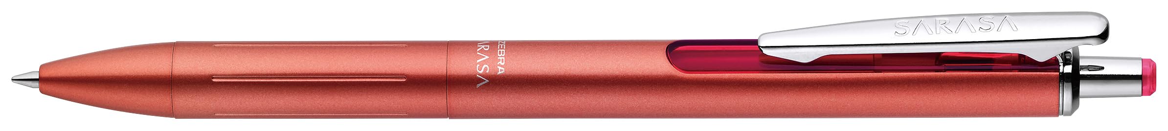 Zebra Pen, SARASA Grand Retractable Gel Pen, Solid Brass Barrel, Fast-Drying Black Ink, 0.7mm Point, Ideal for the Left-Handed, Eliminates Smudging, Gold Brass Barrel, 1-Pack, (45511)