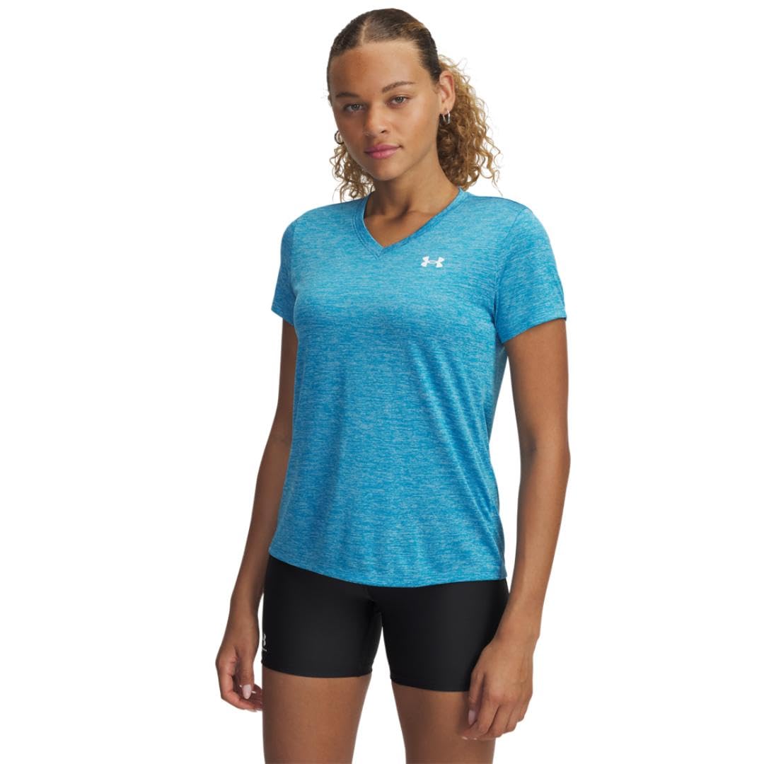 Under Armour Women's Tech Twist V Neck Short Sleeve T-Shirt
