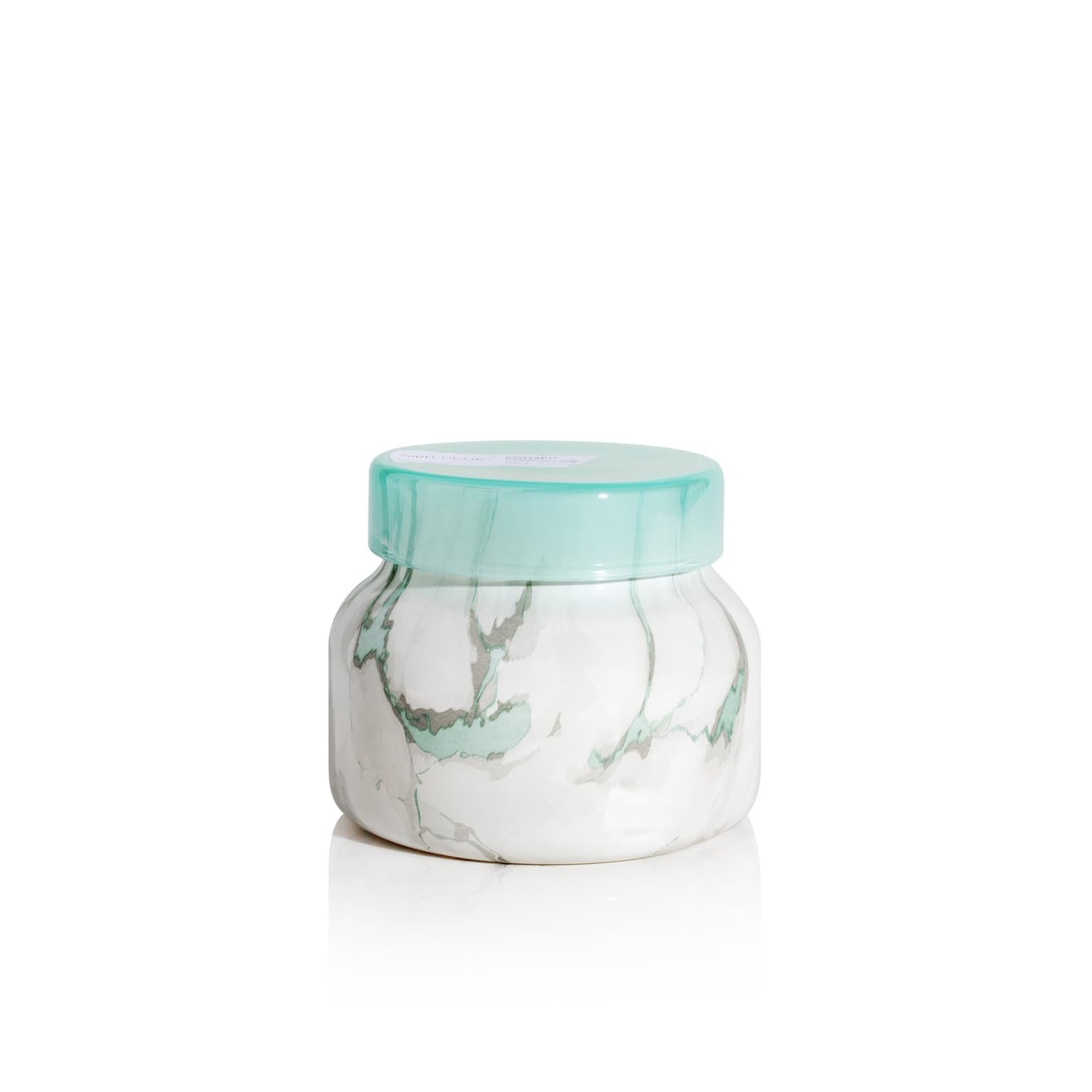 Capri Blue Modern Marble Jar Candles - Luxury Candles for Home Scented - Long Lasting Soy Wax Blend (Aloha Orchid, 8 oz)