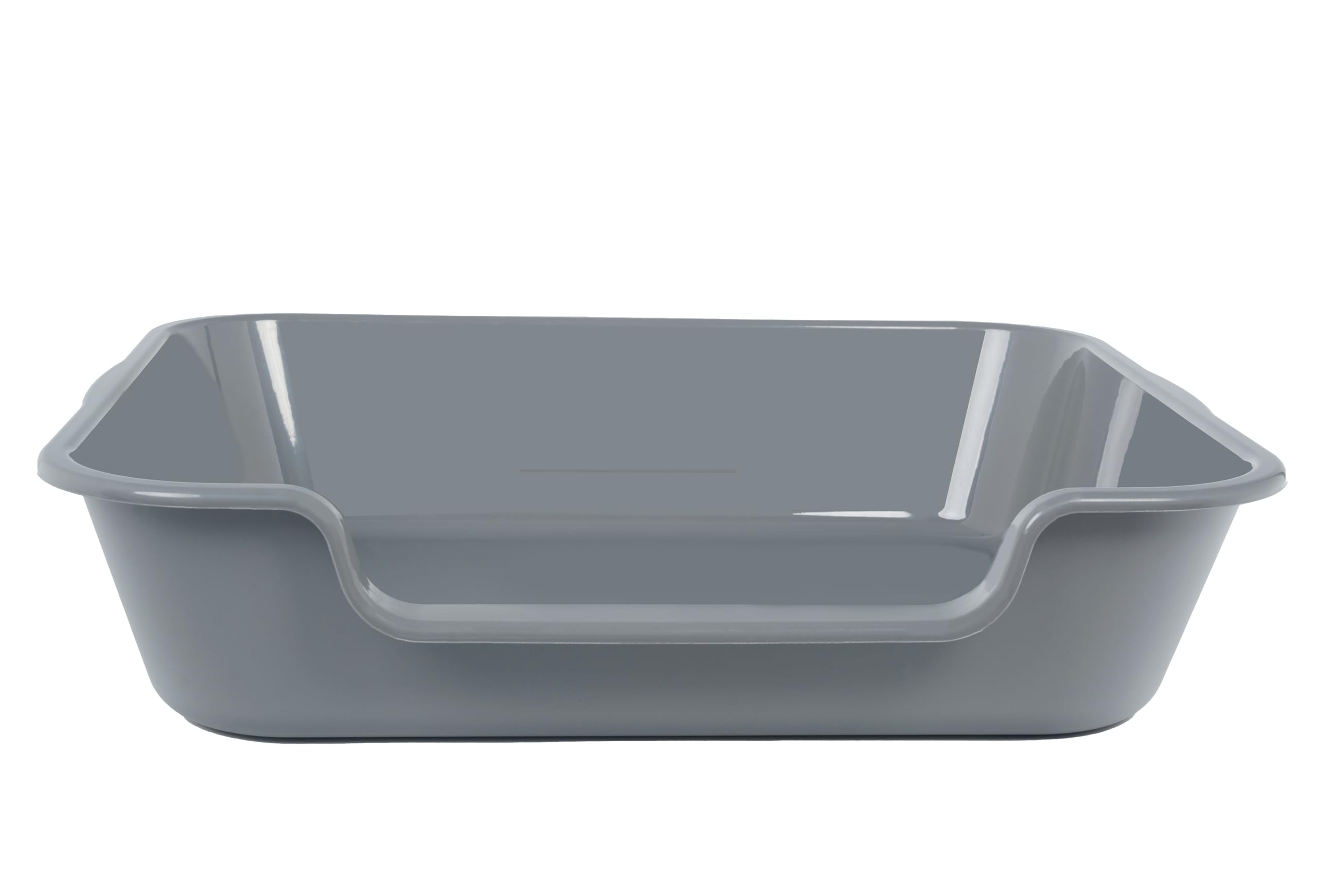 1 Pack of Extra Large Cat Litter Box (ABS Material), Low Entry Senior Litter Pen for Geriatric Kitty Big Cats, Jumbo Pet Safe Litter Boxes Tray for Pets Potty (Beach Sand, 20" L x 15.5" W)