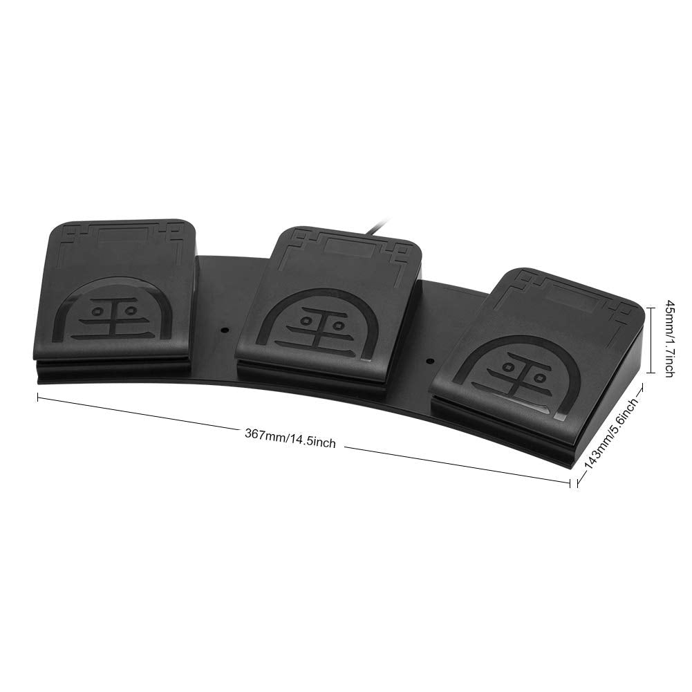 iKKEGOL Upgraded USB Single Foot Pedal Optical Switch Control One Key Program Computer Keyboard Mouse Game Action HID
