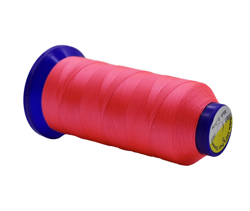 Selric UV Resistant High Strength Polyester Thread #69 T70 Size 210D/3 for Upholstery, Outdoor Market, Drapery, Beading, Purses, Leather （(Light) Yellow）