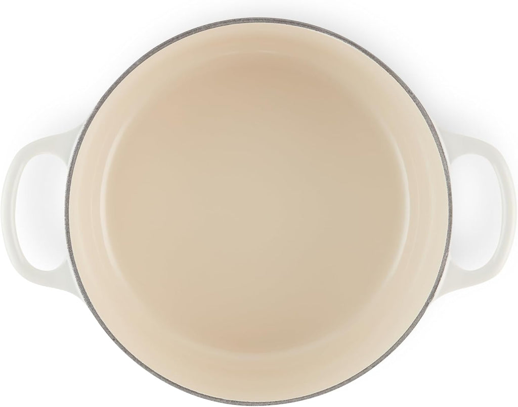 Le Creuset Enameled Cast Iron Signature Round Dutch Oven, 5.5 qt., Meringue