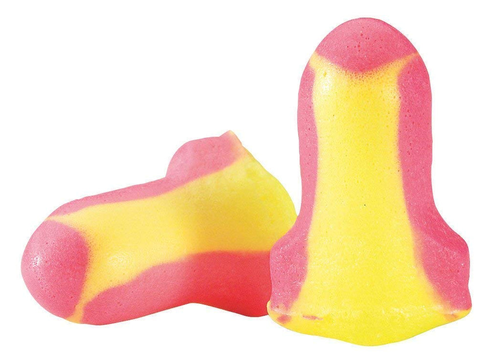 HOWARD LEIGHT Honeywell Home by Laser Lite High Visibility Disposable Foam Earplug Refill for Leight Source 500 Dispenser, 500 Pairs (LL-1-D), Magenta/Yellow