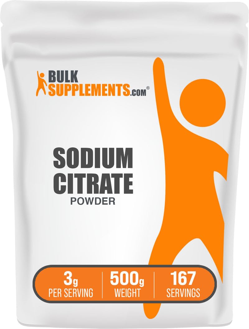 BulkSupplements.com Sodium Citrate Powder - Sodium Citrate Food Grade, Emulsifier, Flavor Enhancer - Gluten Free, 3g per Serving, 100g (3.5 oz) (Pack of 1)