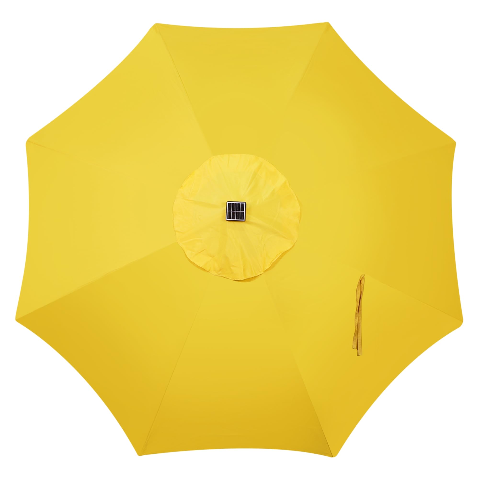Blissun 9 ft Solar Umbrella, 32 LED Lighted Patio Umbrella, Table Market Umbrella, Outdoor Umbrella for Garden, Deck, Backyard, Pool and Beach (Light Blue)