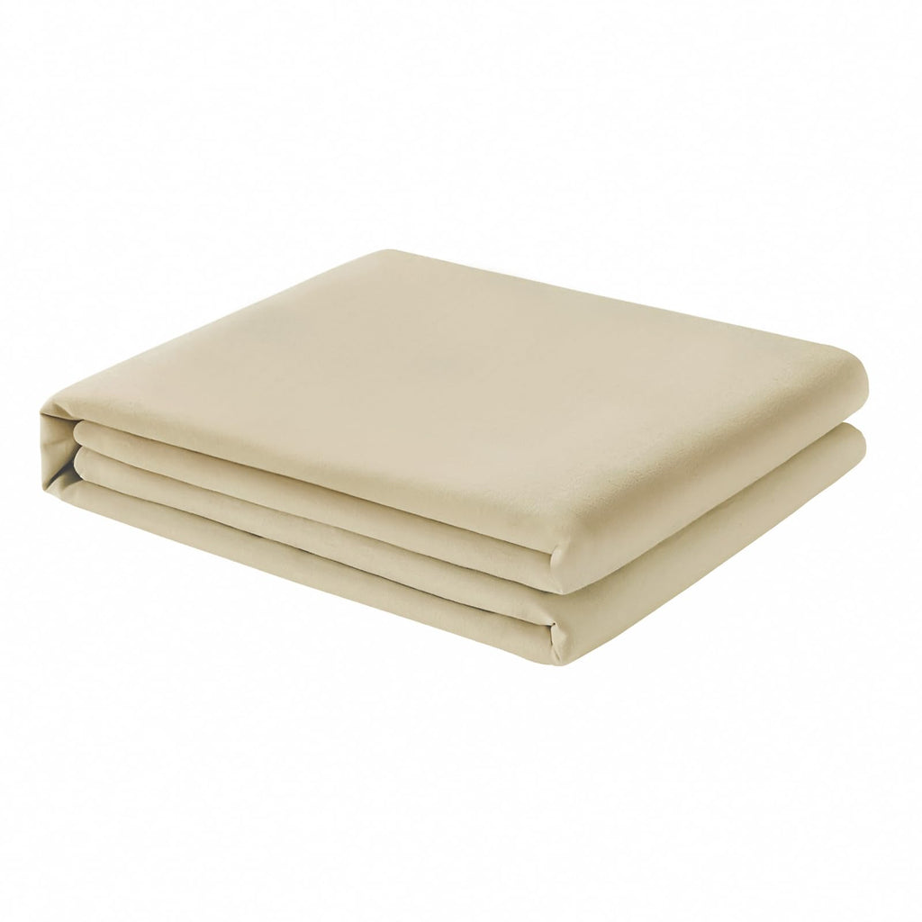 FreshCulture Twin XL Flat Sheet - Hotel Quality Twin XL Flat Sheet Only - Brushed Microfiber Top Sheet - Ultra Soft & Breathable - Wrinkle-Free - Easy Care - Single Flat Sheet (Twin XL, Beige)