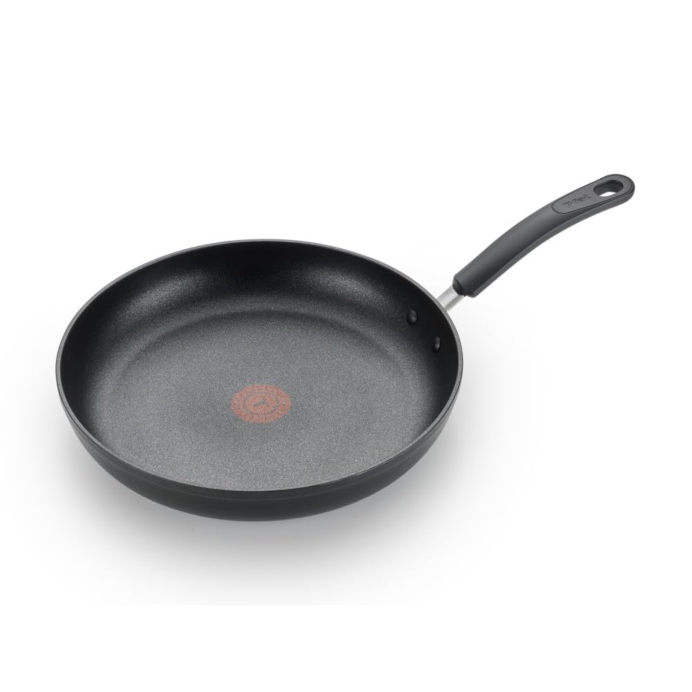 T-fal C4610263 Titanium Advanced Nonstick Thermo-Spot Heat Indicator Dishwasher Safe Cookware Fry Pan, 8-Inch, Black -