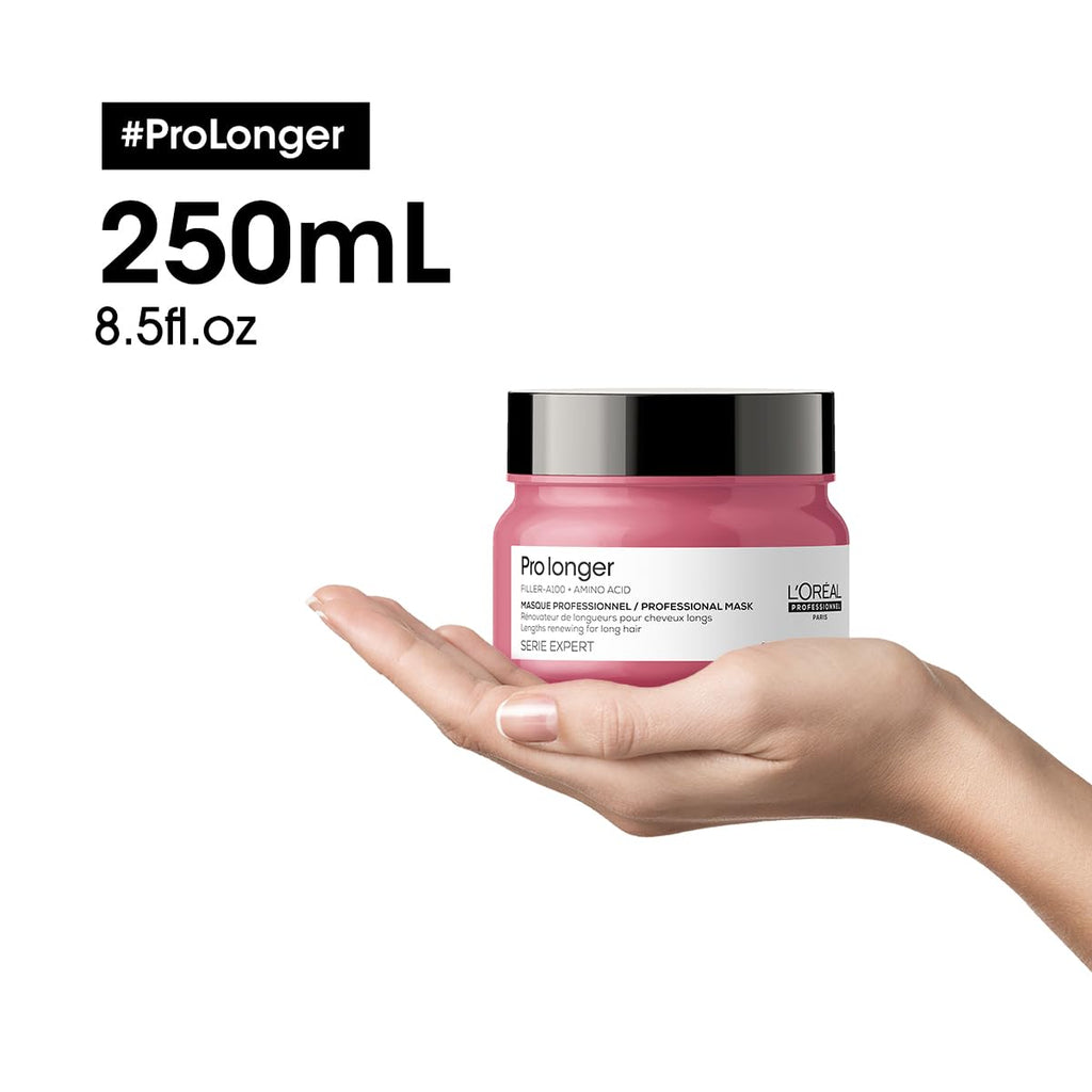 L'Oréal Professionnel Paris Pro Longer Mask - Reduces Breakage & Appearance of Split Ends For Thin & Fine Hair Types, Adds Softness & Shine