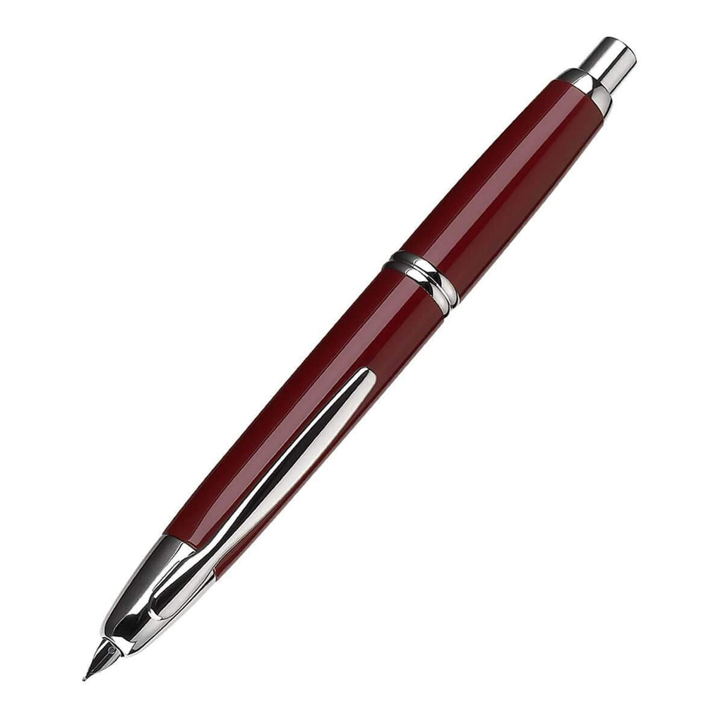PILOT Vanishing Point Collection Refillable & Retractable Fountain Pen, Black Carbonesque Barrel with Rhodium Accents, Blue Ink, Medium Nib (60246)