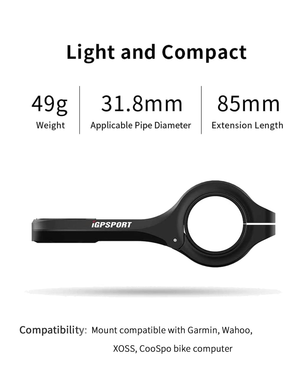 iGPSPORT BSC200S GPS Bike Computer, Wireless Route Navigation 2.4'' Screen Bluetooth ANT+ Cycle Computer IPX7 Waterproof