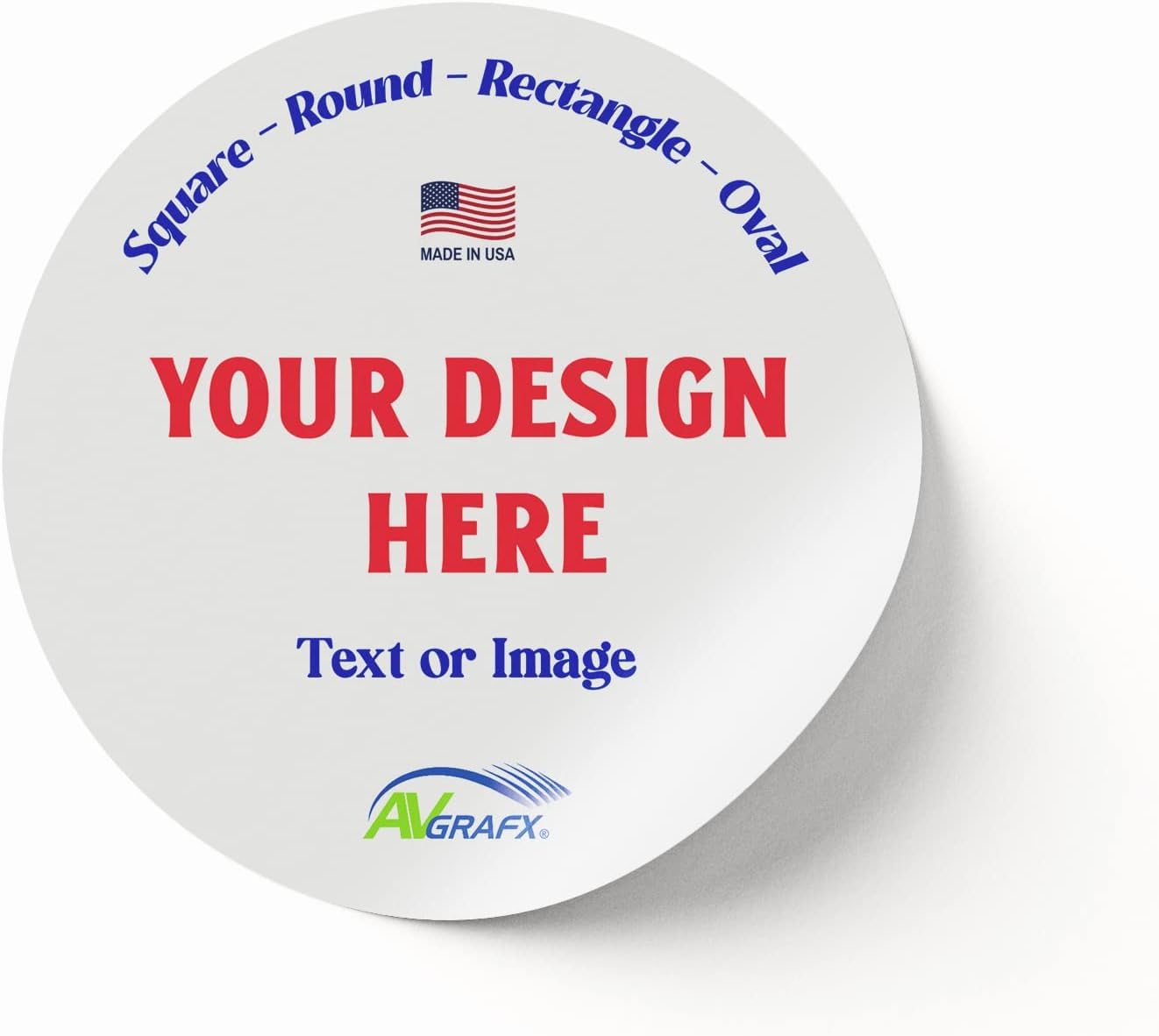 1.5 Inches Custom Sticker Personalized Labels Waterproof Dishwasher Safe Made USA, Custom Labels Business or Image Personalize Your Business Stickers