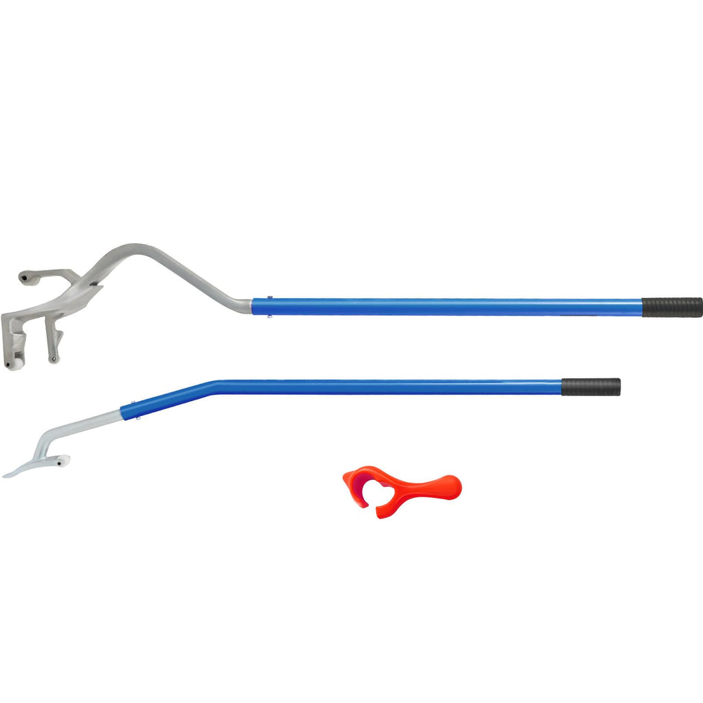 VEVOR Tire Mount Demount Tool 22.5" to 24.5" Tire Changer Steel Bead Breaker Extra Bead Holder Tubeless Truck Manual Tire Changing Tools for Car Repairing(Blue)
