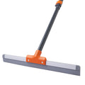CLEANHOME Rubber Floor Squeegee for Concrete Floor, Tile Floor, Metal Aluminium Heavy Duty Garage Shower Floor Squeegee Broom for Removing Water, Commercial Scrubber Mop with Extendable Long Handle