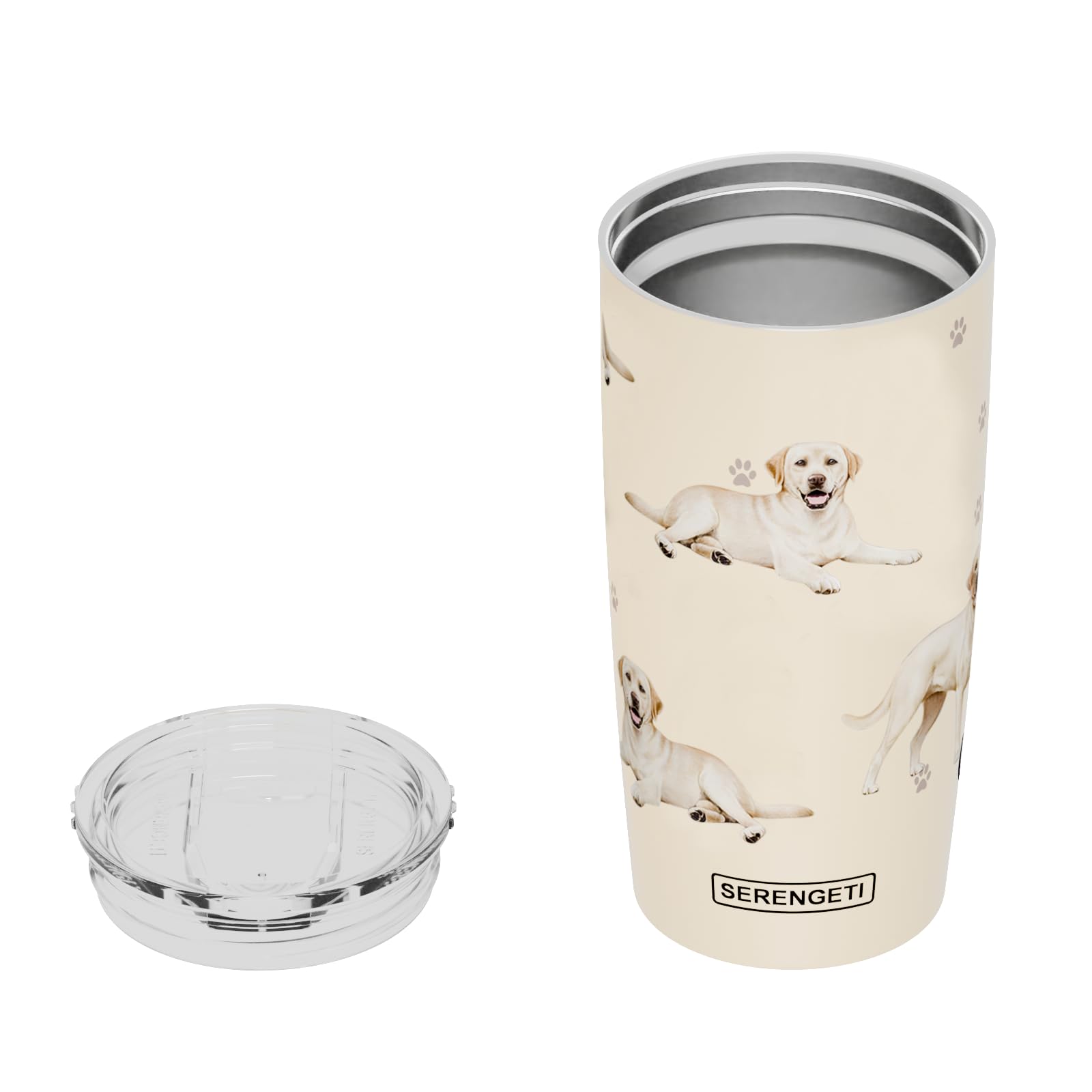 SERENGETI Australian Shepherd 20 Oz. Stainless Steel, Vacuum Insulated Tumbler with Spill Proof Lid - 3D Print - Insulated Travel mug for Hot or Cold Drinks (Australian Shepherd Tumbler)