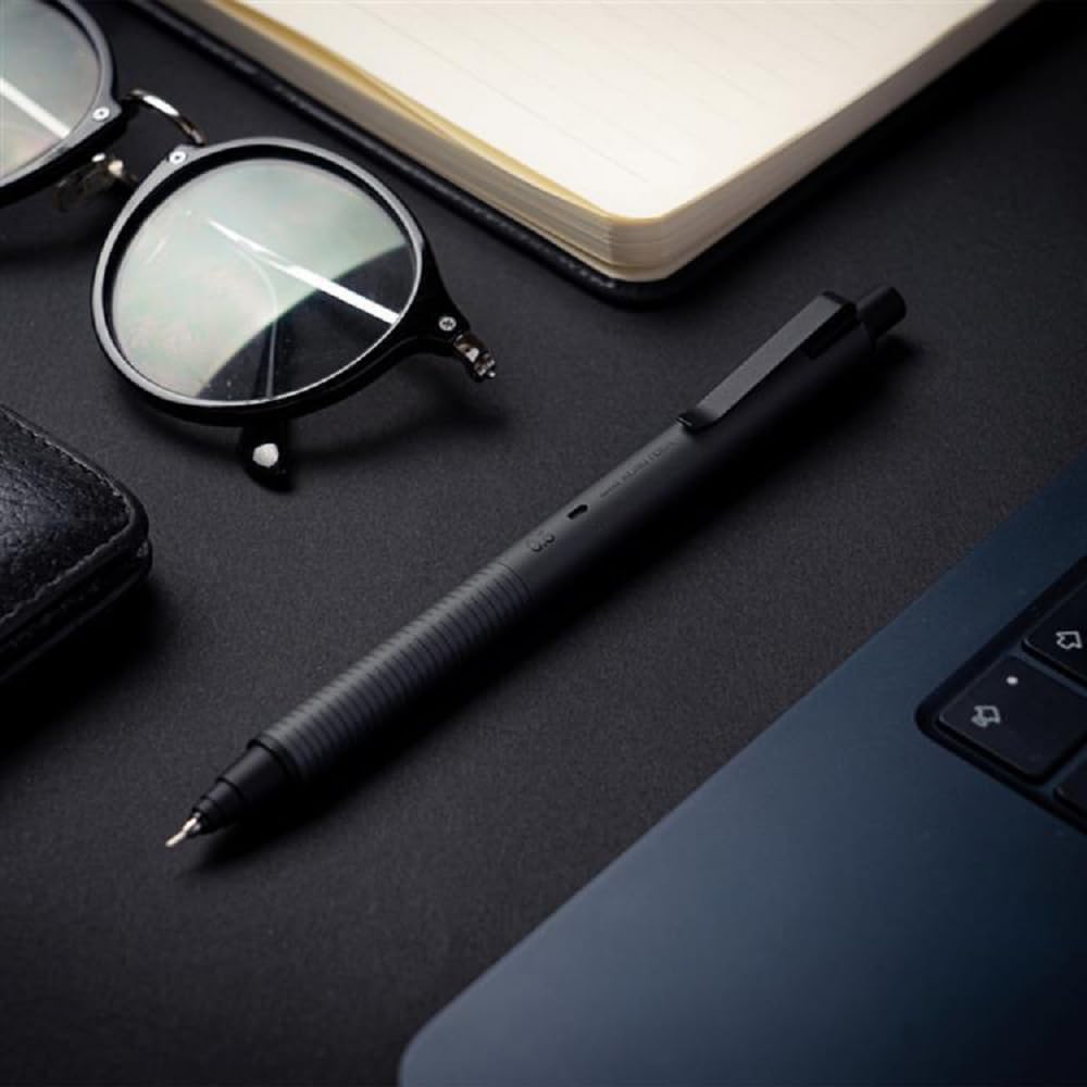 KURUTOGA Mitsubishi Pencil Mechanical Pencil Metal 0.5mm Nocturne Black M5KH1P.24 With Original Stylus Ballpoint Touch Pen