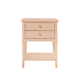 Ameriwood Home Franklin Accent Table with 2 Drawers, Pink