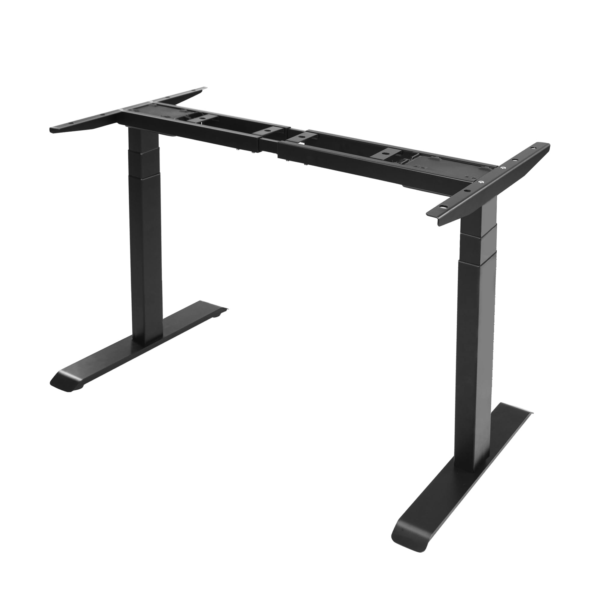 Fromann Dual Motor Electric Standing Desk Frame 3 Tier Legs Height Adjustable Handset with USB A+ C Ports Sit Stand up Desk Base for Home and Office (Black)