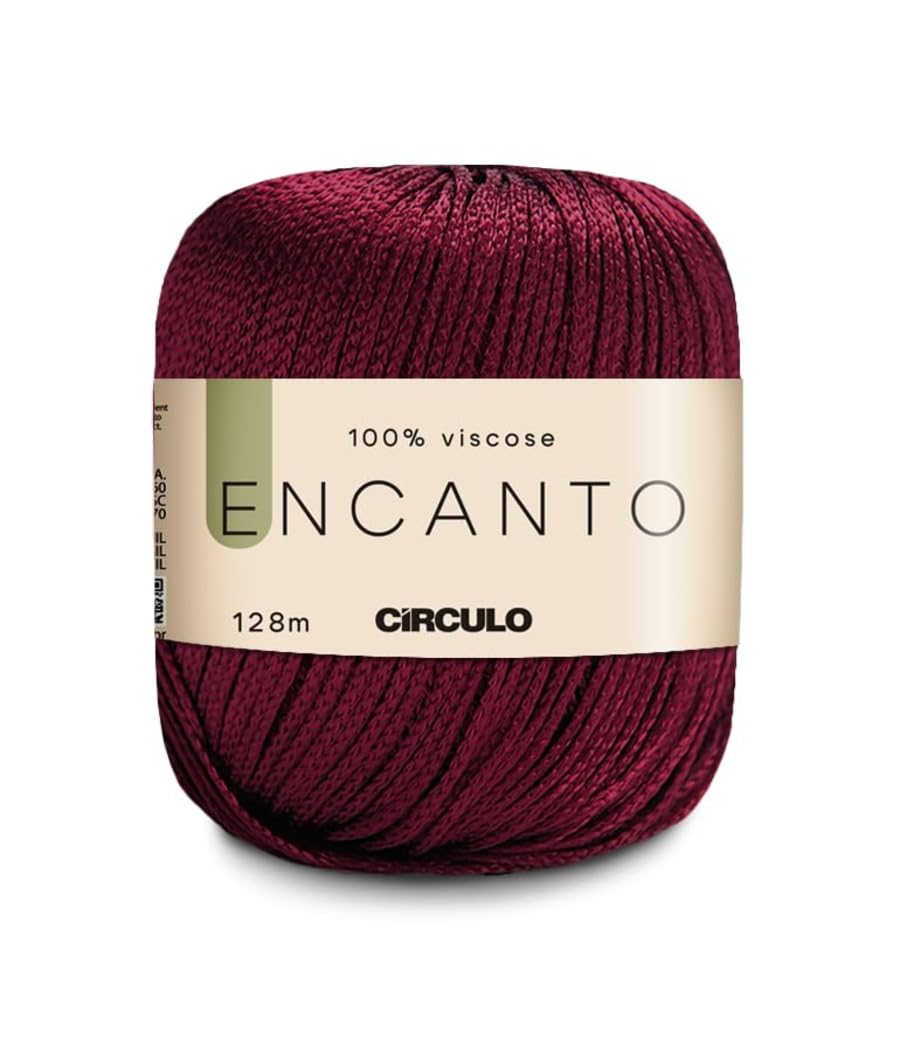 CIRCULO Encanto Slim Roll Yarn 100% Viscose - Luxury & Shine - Sport Weight Yarn - 262 yds, 3.52 oz - Color 1289 - Canary
