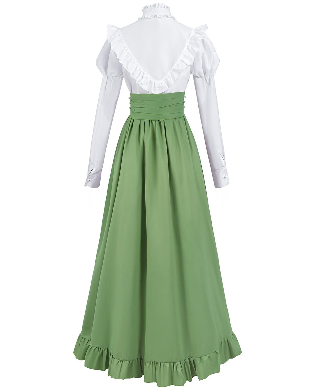 Victorian Dress for Women 2-Pieces 1800s Edwardian Dress Ball Gown Renaissance Costume