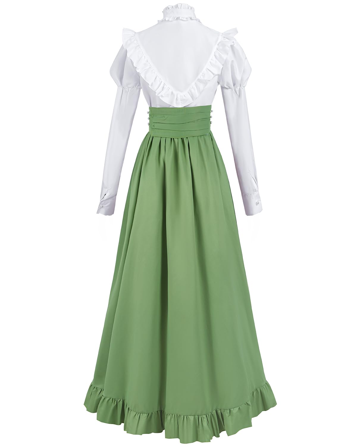 Victorian Dress for Women 2-Pieces 1800s Edwardian Dress Ball Gown Renaissance Costume