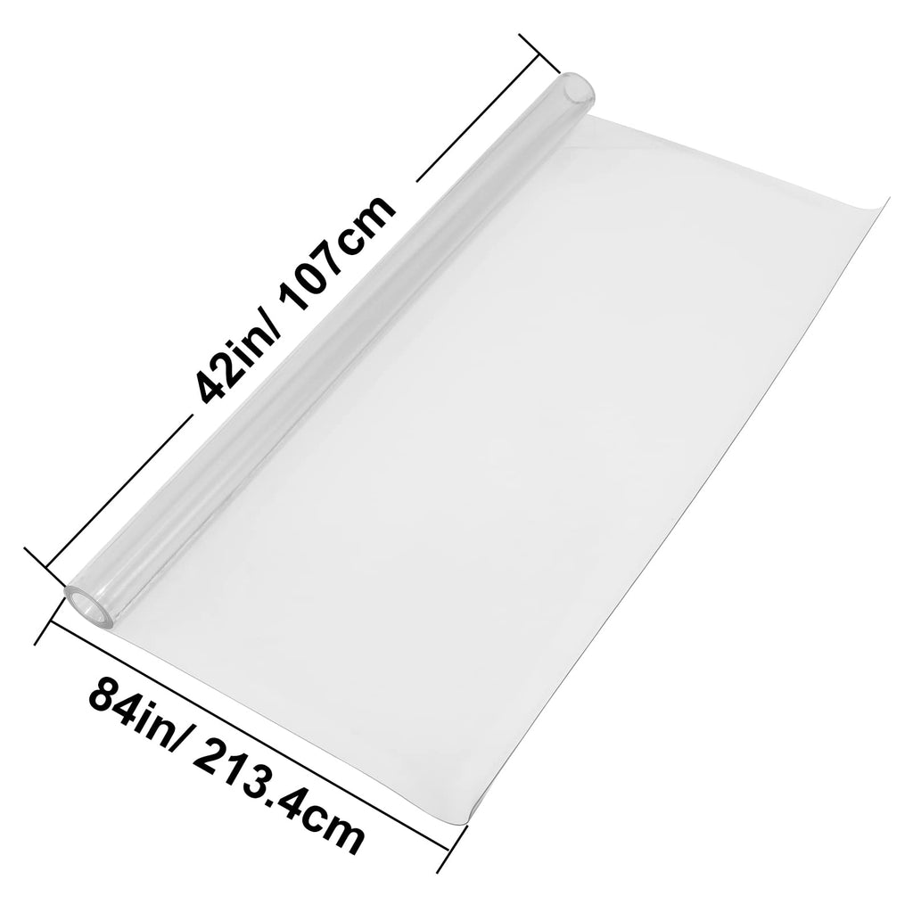 VEVOR Clear PVC Square Tablecloth, 12" x 12", 1.5mm Thick, Waterproof, Stain Resistant, Durable, Desk, Coffee Table, Dining Room Table