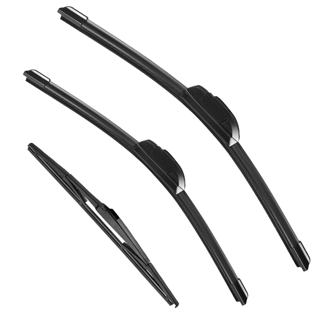 3 Pack Windshield Wiper Blades Compatible with Ford Escape 2008 2009 2010 2011 2012 Original Factory Quality Front Rear Wipers Blade Set for My Car - 20" 20" 12"