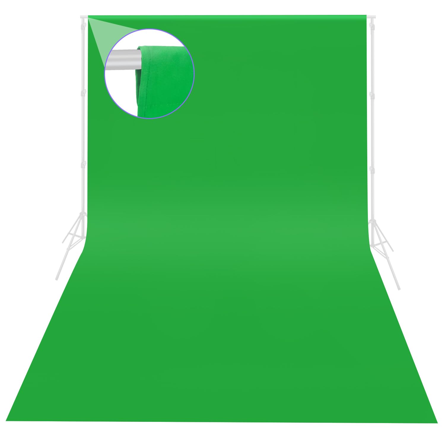 Black Backdrop 10x10ft, Photo Backdrop Curtain for Photoshoot, Pure Photographic Studio Backgrounds, Thick Polyester Fabric Photography Black Screen for Party Portraits Video Recording (Backdrop Only)